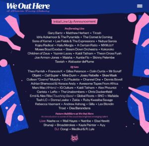 www.thewickedsound.com We Out Here Festival 2019.